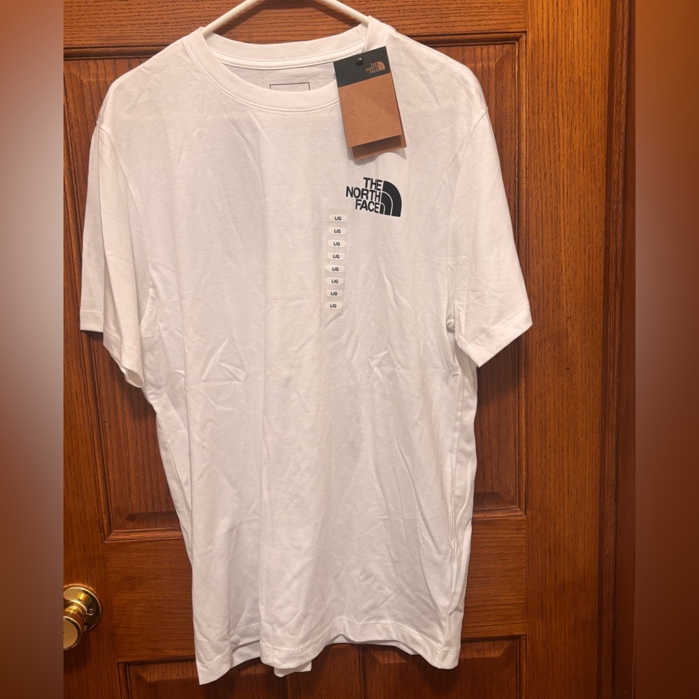 The North Face White Short-Sleeve Logo Tee Sz L